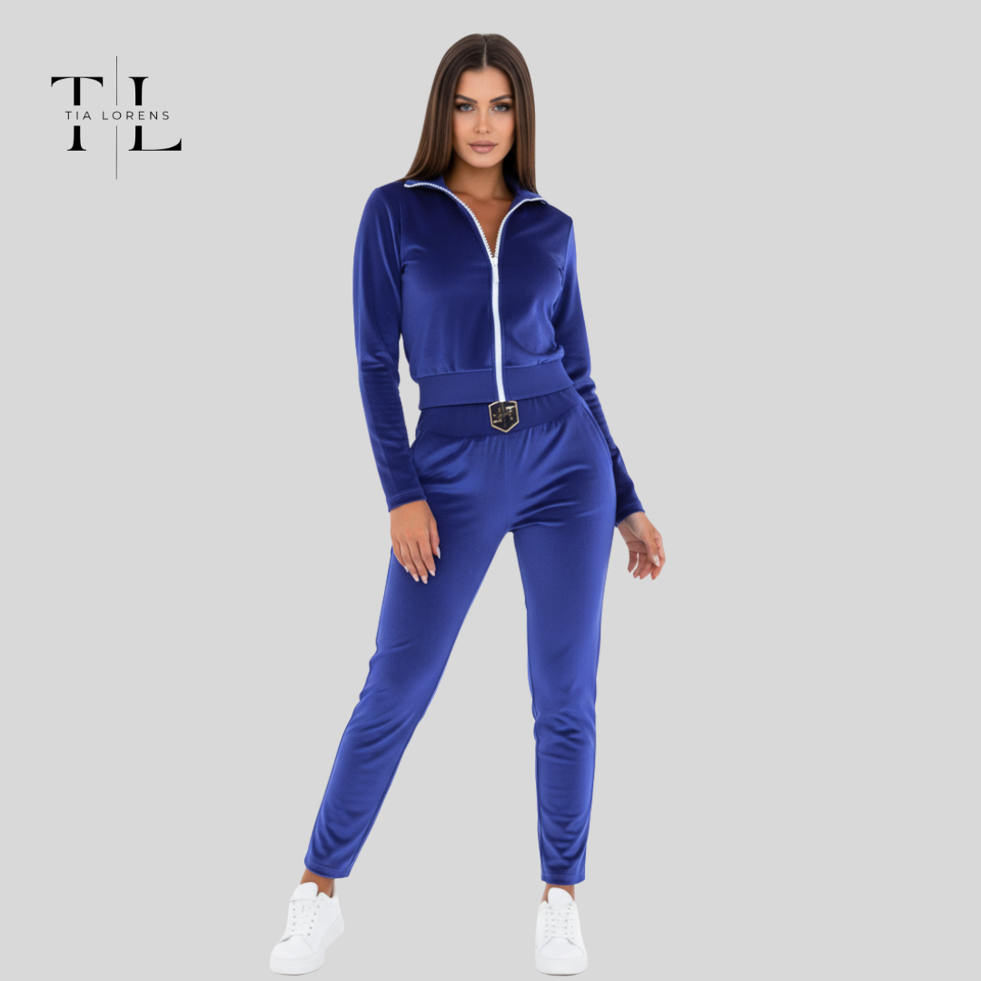 Tia Lorens Blue Plush