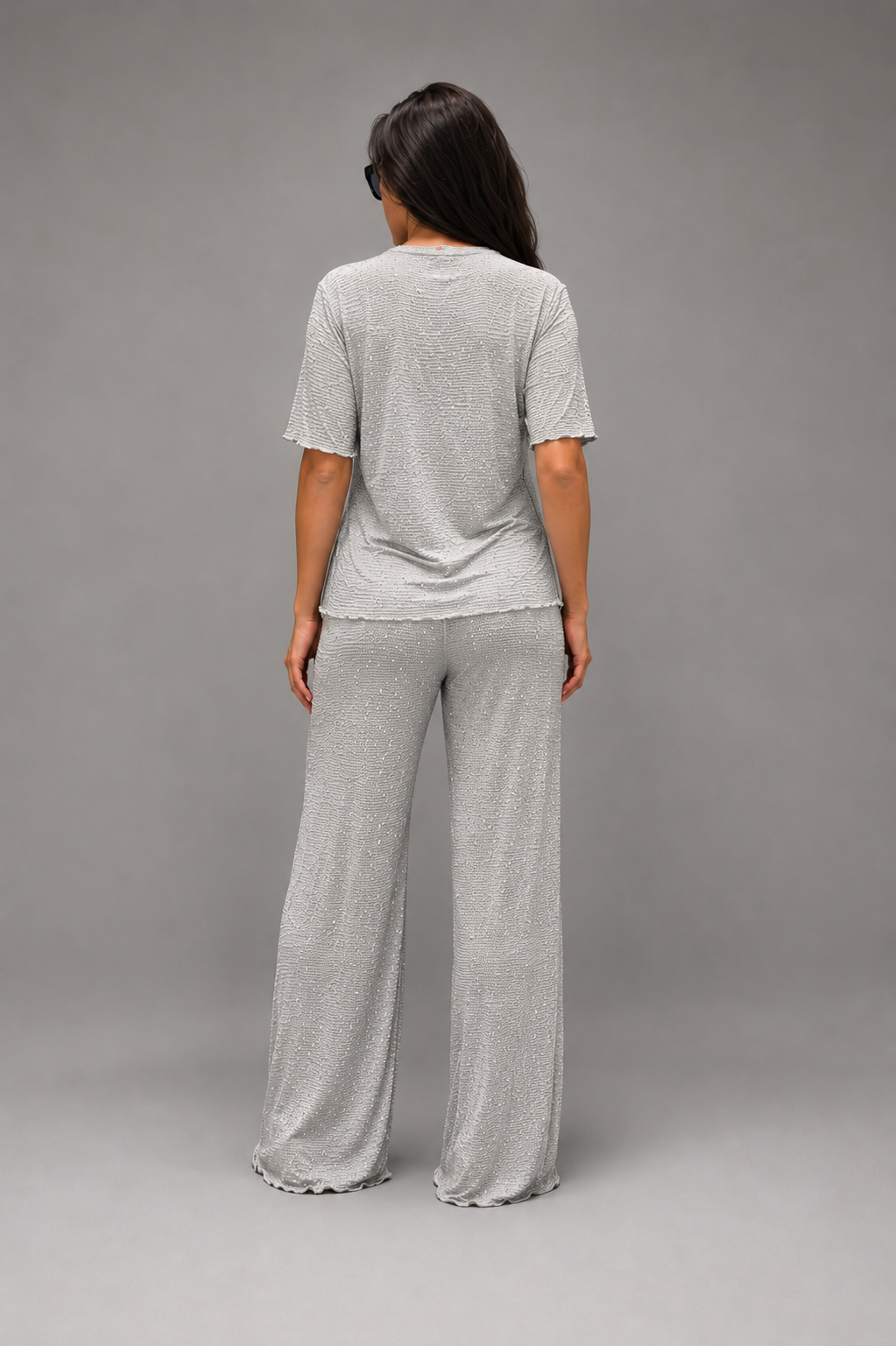 Tia Lorens Summer Knit Set - Grey