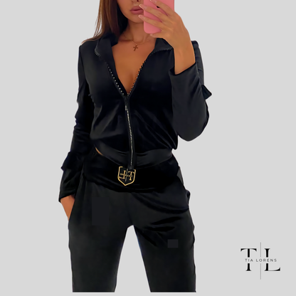 Tia Lorens Black Tracksuit