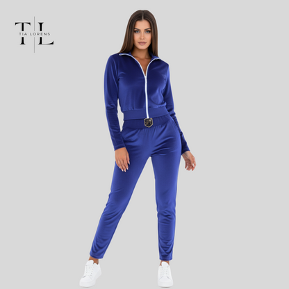 Tia Lorens Blue Tracksuit