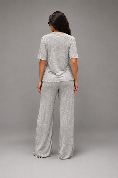 Tia Lorens Summer Knit Set - Grey