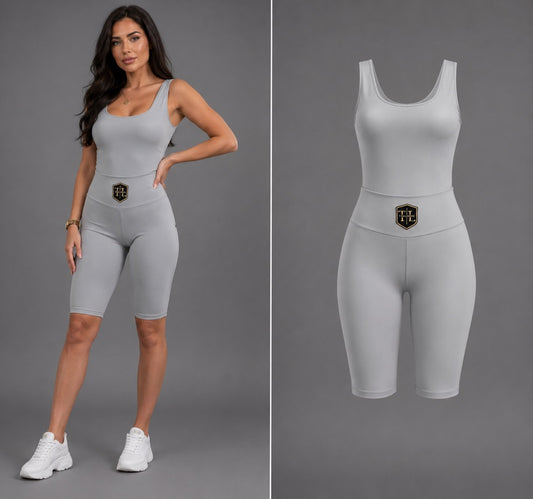 Tia Lorens Strapless Lycra Bodysuit – Gray