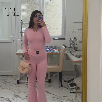 Tia Lorens Elegance Barbie Pink Flare